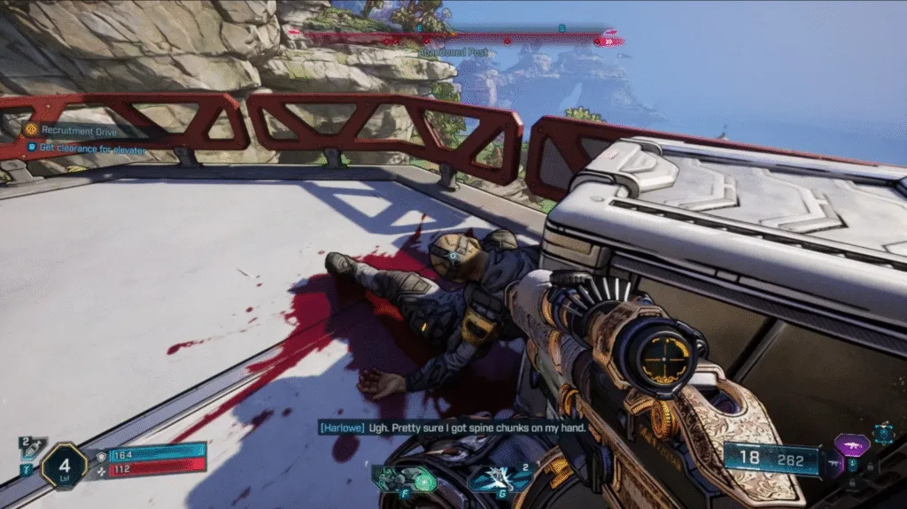 finding elevator clearance in recruitment drive mission in Borderlands 4