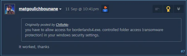 How to fix the Your Settings Have Failed To Save error in Borderlands 4 on PC?