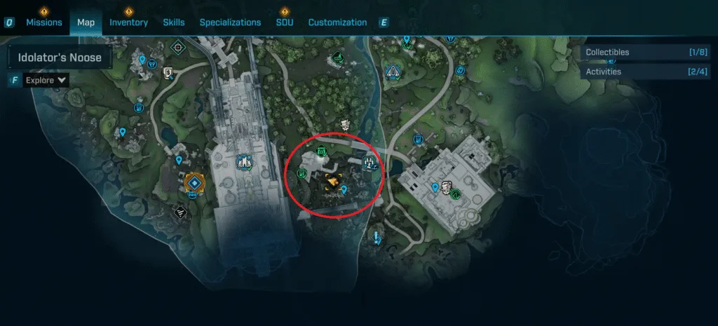 Shrek and Donkey easter egg location map Borderlands 4