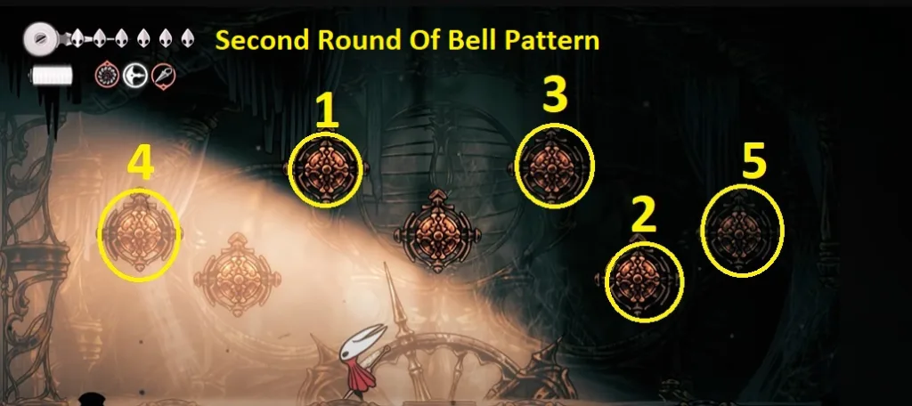second round of bell pattern in silksong at choral