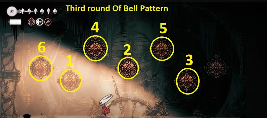 third round of bell pattern in silksong at choral