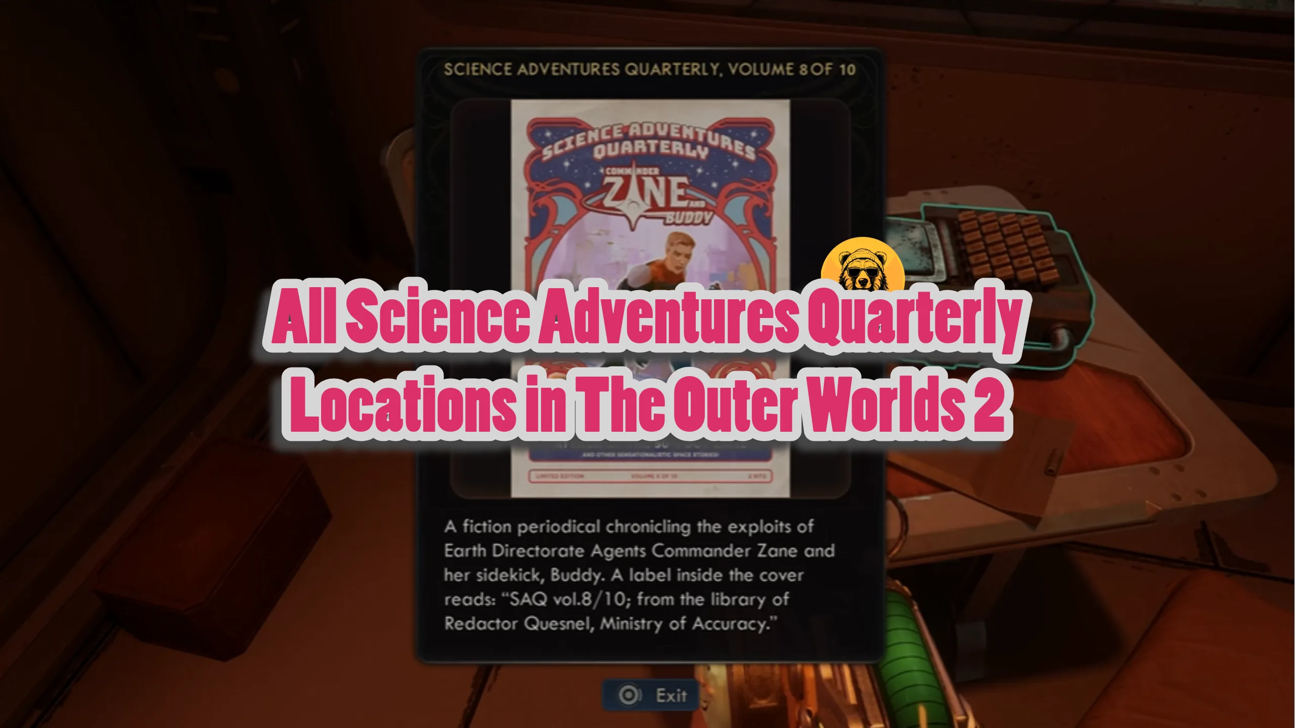All Science Adventures Quarterly Locations in The Outer Worlds 2
