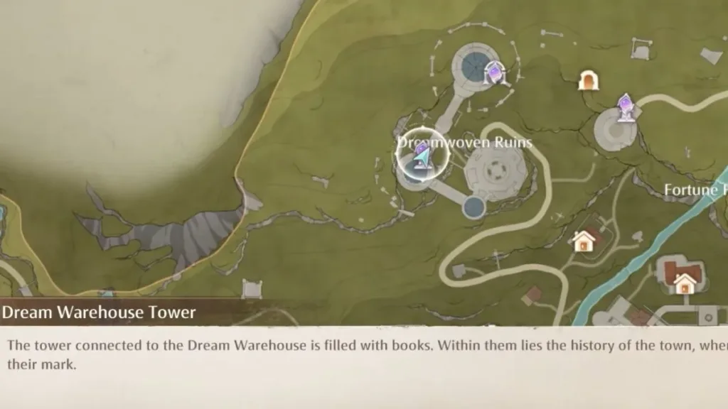 Dreamwoven Ruins Stamp of Memory location in Infinity Nikki