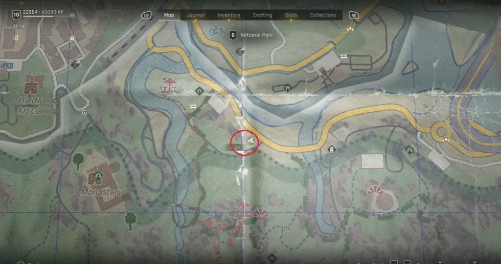 EXPCalibur II Location in Dying Light: The Beast