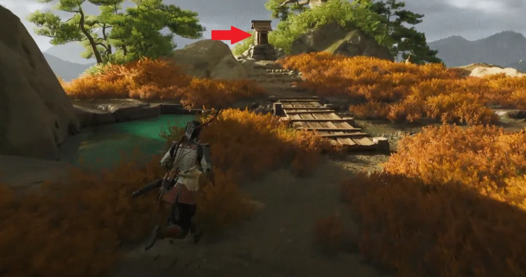 Ghost of Yotei Fall's rest shrine location