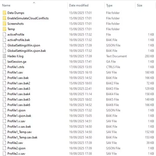 Hades II save file location for mac OS, Steam, and Steam Deck.