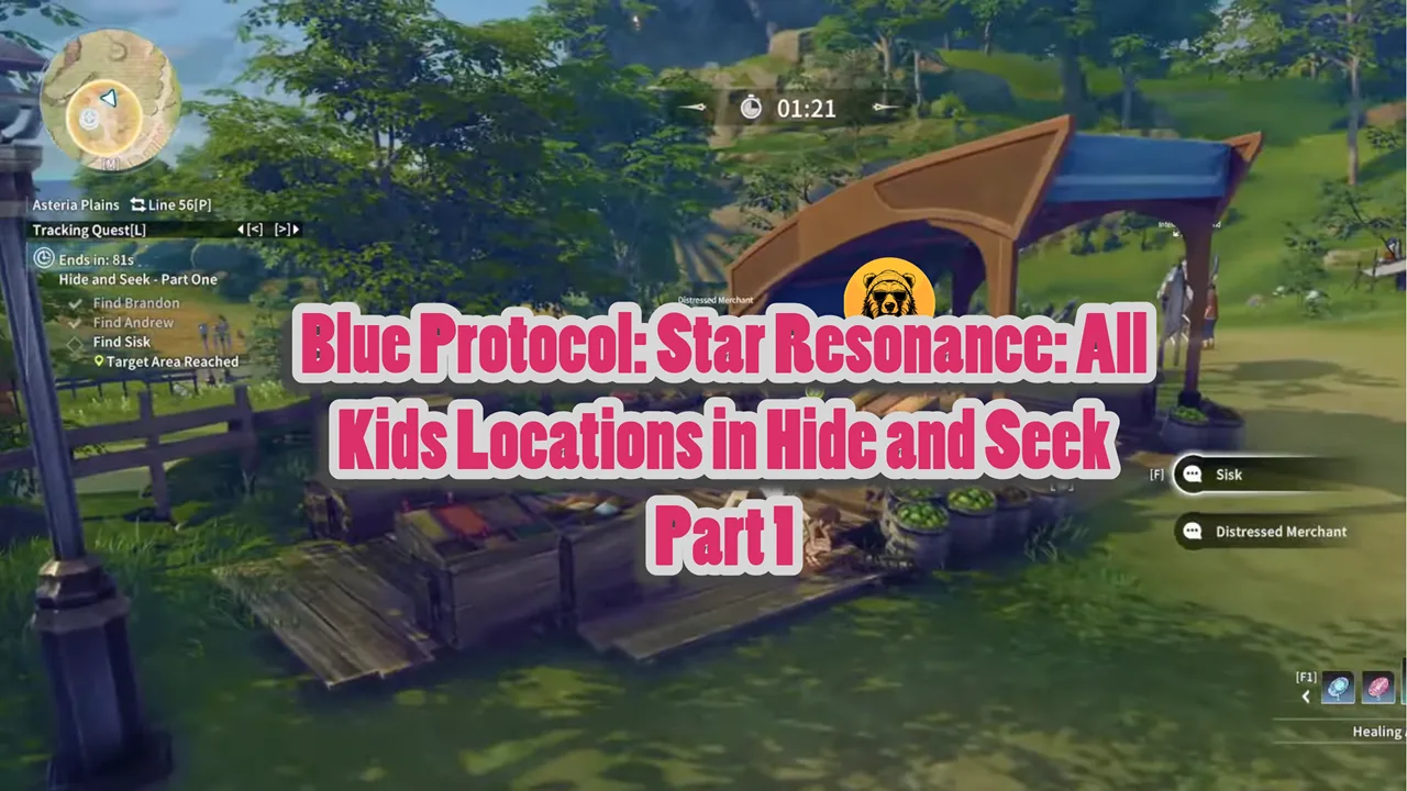 How to Find the 3 Kids in Hide and Seek Part 1 in Blue Protocol Star Resonance