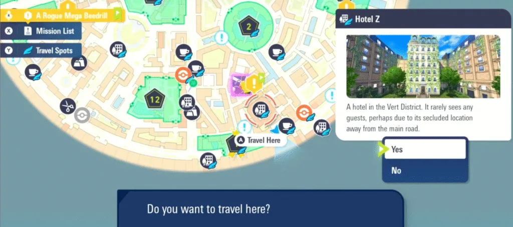Roto-Glide location in Pokemon Legends Z-A