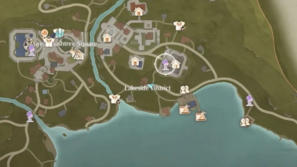 Fortune Falls Stamp of Memory Location in Infinity Nikki