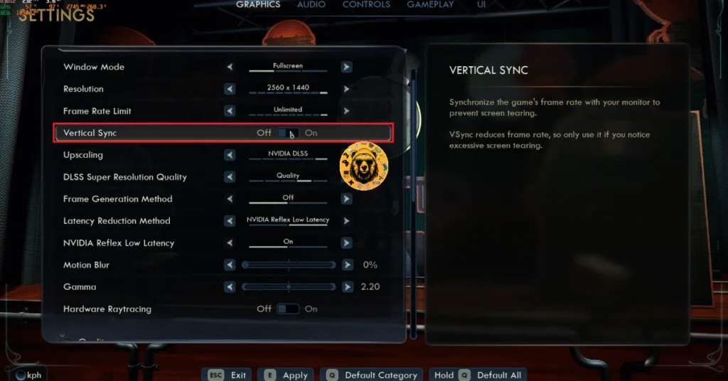 How to enable Vertical Sync in The Outer Worlds 2 to fix Fatal Error crashes on PC?
