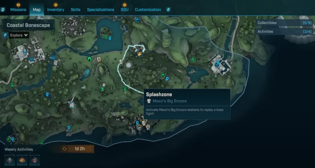 splashzone boss location in Borderlands 4