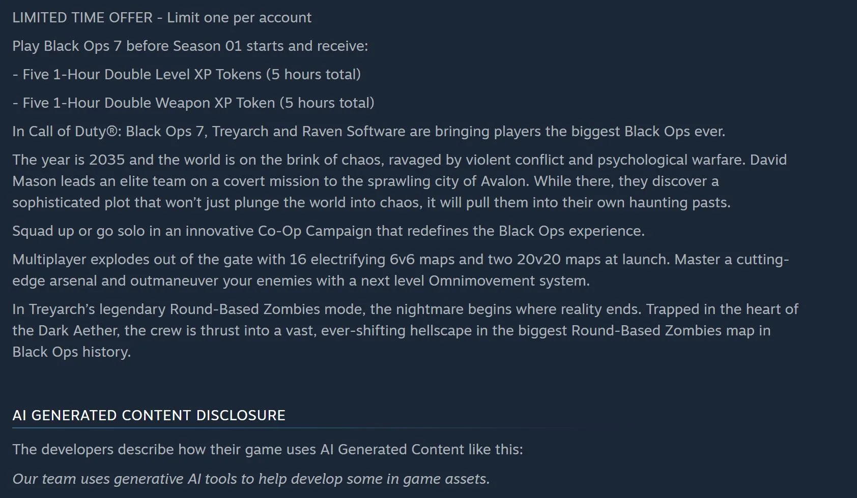 Black Ops 7 AI-generated art