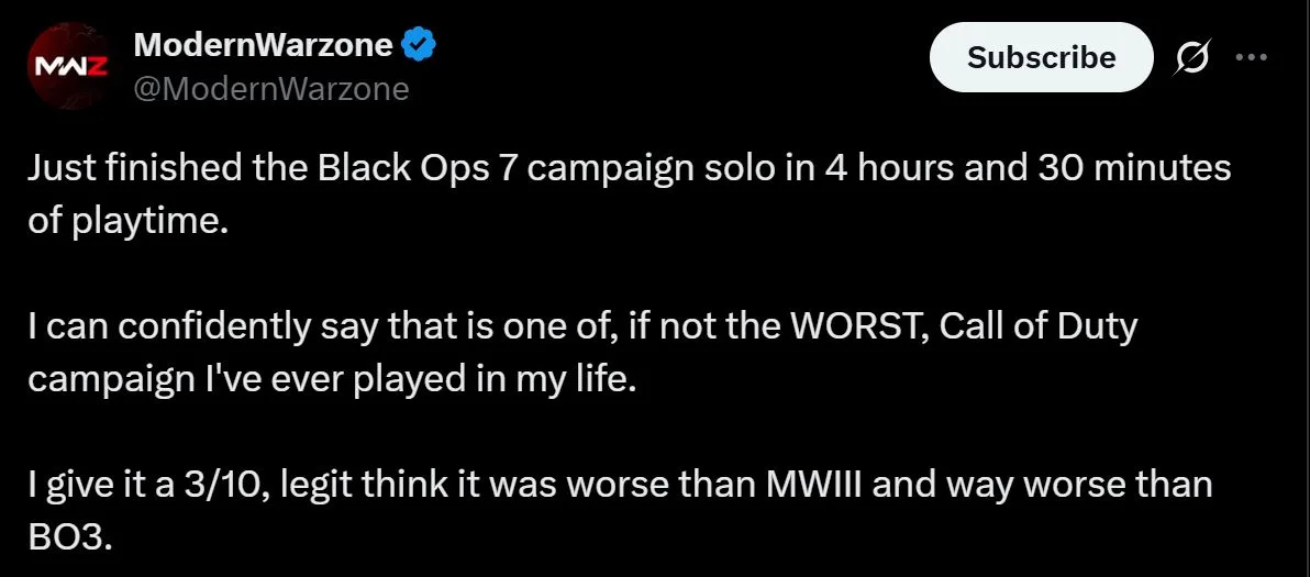 Call of Duty: Black Ops 7 Campaign Impressions