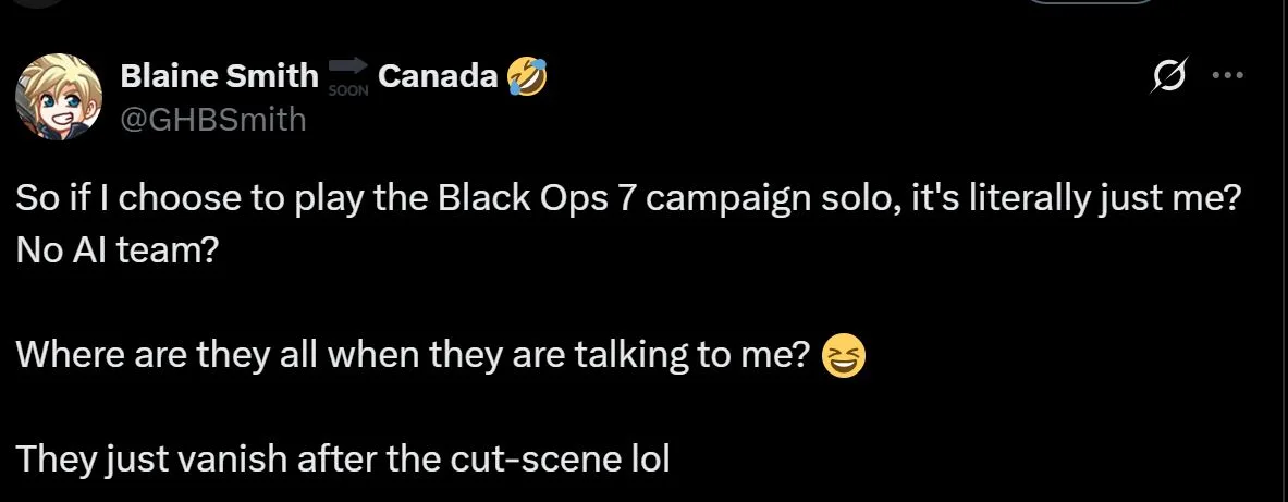 Black Ops 7 No NPCs In Solo Campaign
