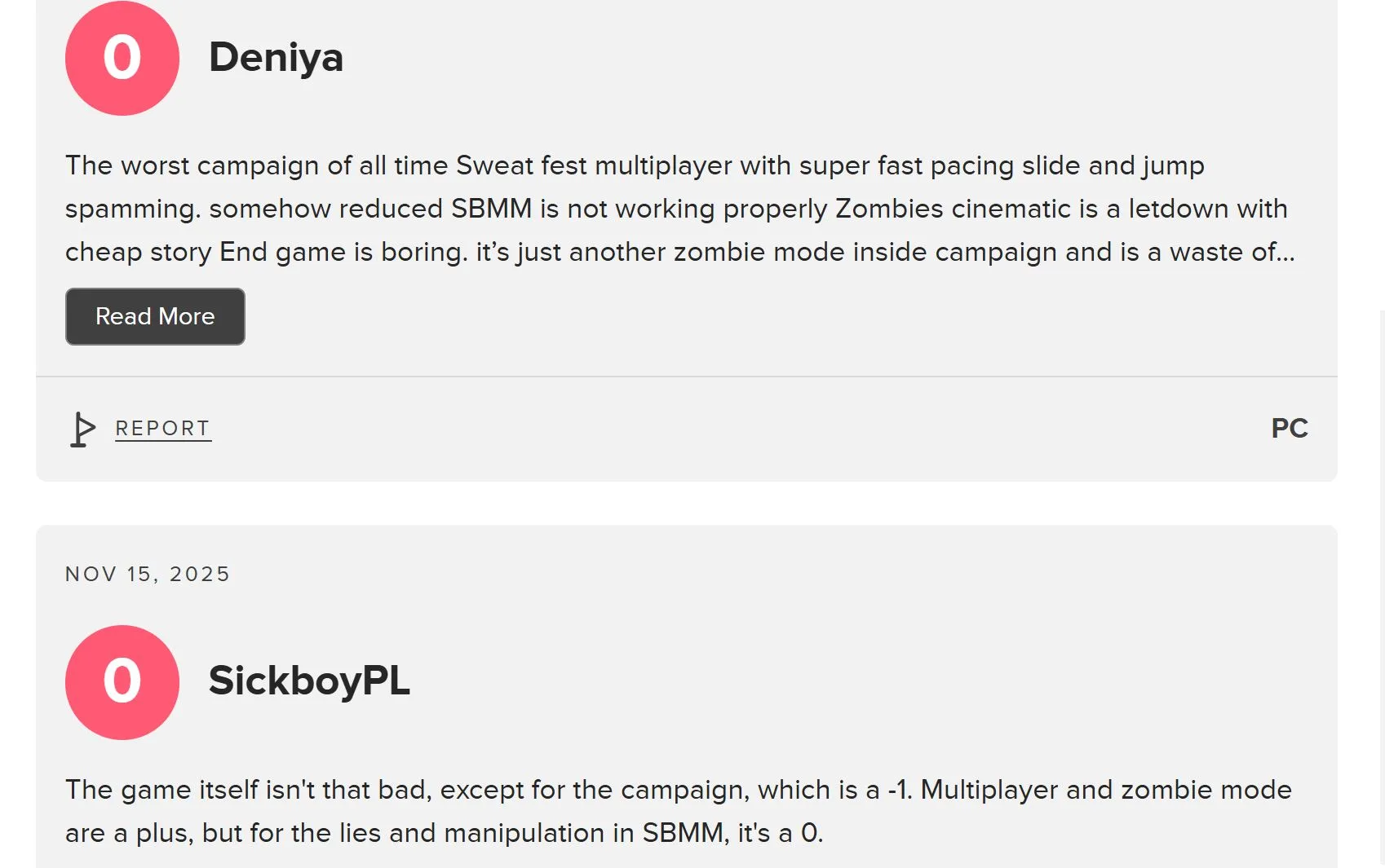 Black Ops 7 Metacritic User Reviews