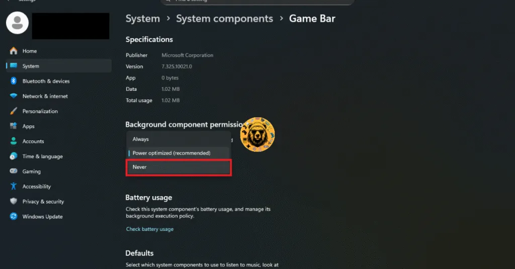 How to disable Windows Game Bar to fix crashes in Call of Duty: Black Ops 7?