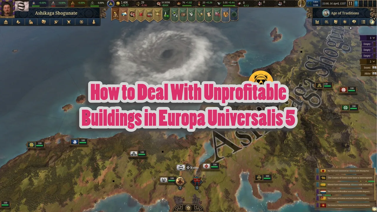 How to Deal With Unprofitable Buildings in Europa Universalis 5