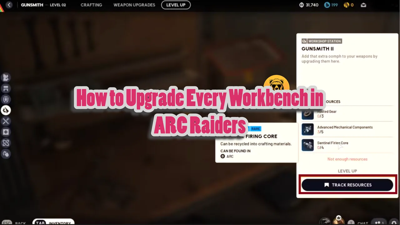 How to Upgrade Every Workbench in ARC Raiders