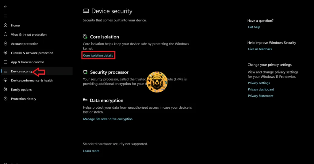 Open Core Isolation setting to disable Kernel-mode Hardware-enforced Stack Protection to fix Black Ops 7 in-game crashes.