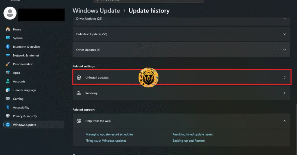 How to delete Windows 11 optional updates to fix DirectX crashes in Black Ops 7?