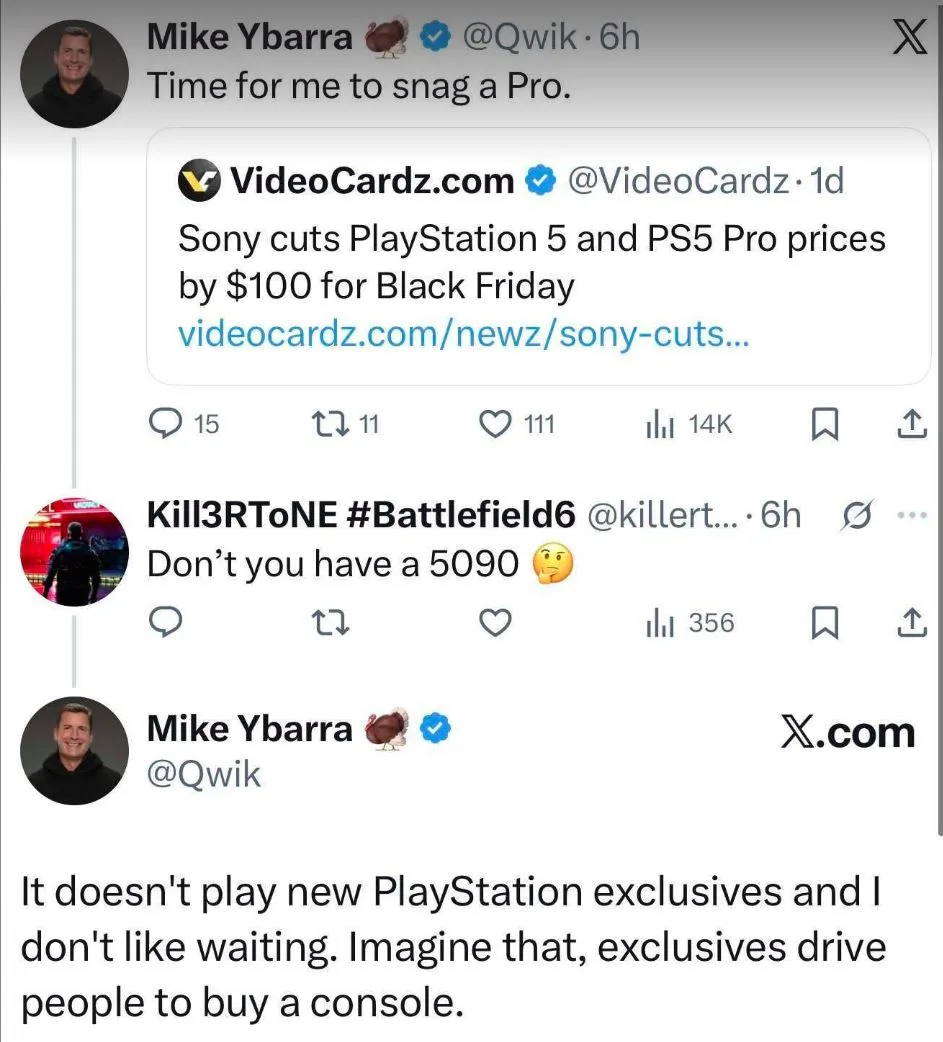 Mike Ybarra on Xbox Exclusivity