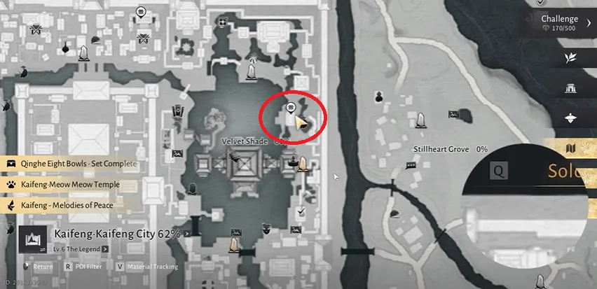 Cat play location #2 in Where Winds Meet Velvet Shade