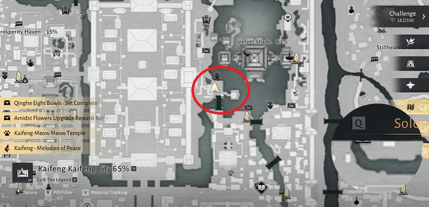 Cat play location #4 in Where Winds Meet Velvet Shade