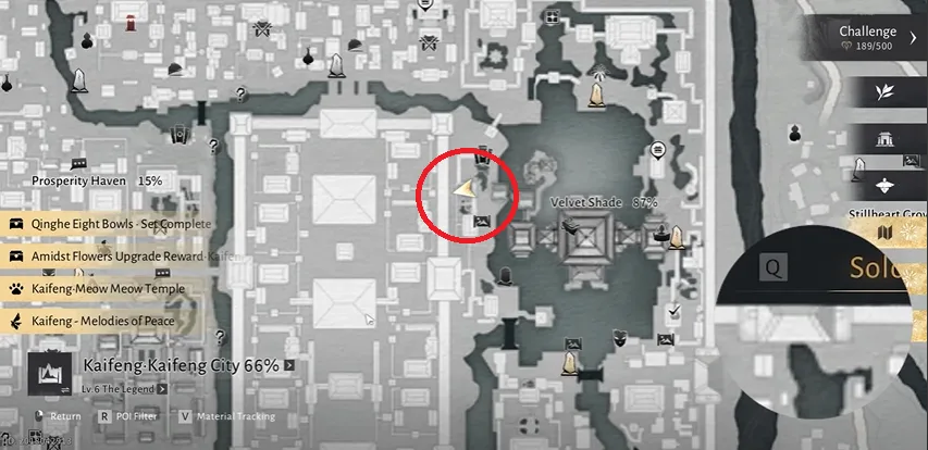 Cat play location #5 in Where Winds Meet Velvet Shade