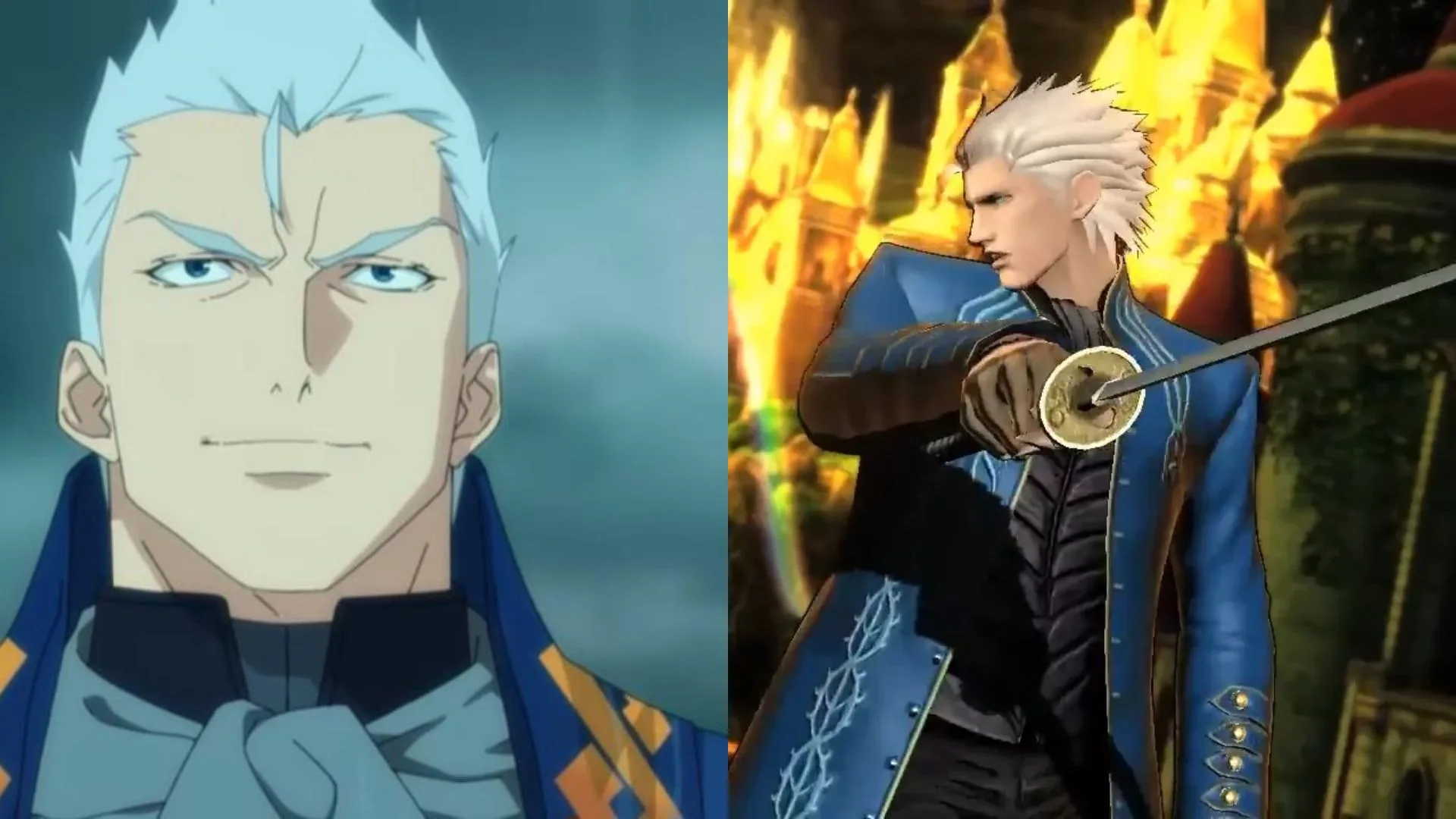 Vergil From Netflix's Devil May Cry vs. Ultimate Marvel vs. Capcom 3