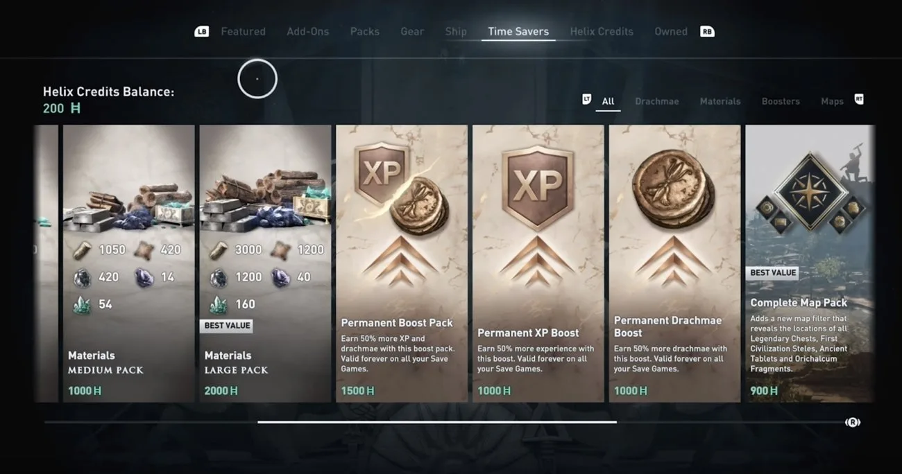 Assassin's Creed Odyssey Microtransactions