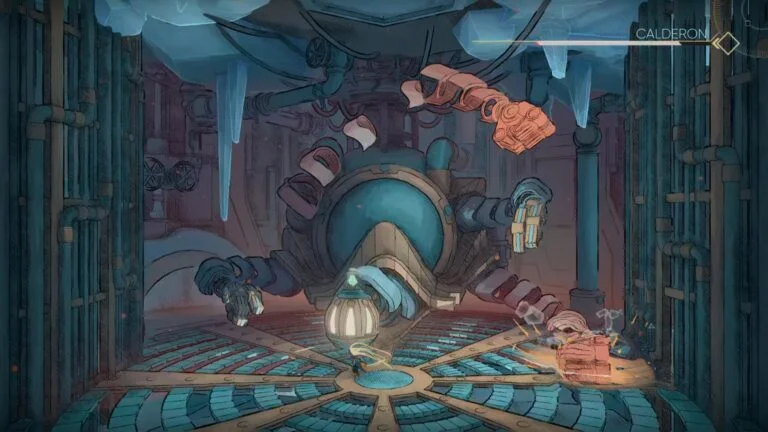 Cauldron boss arena in MIO Memories in Orbit