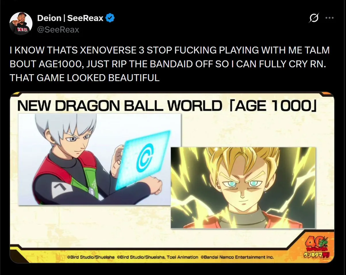 Dragon Ball Age 1000 Xenoverse 3