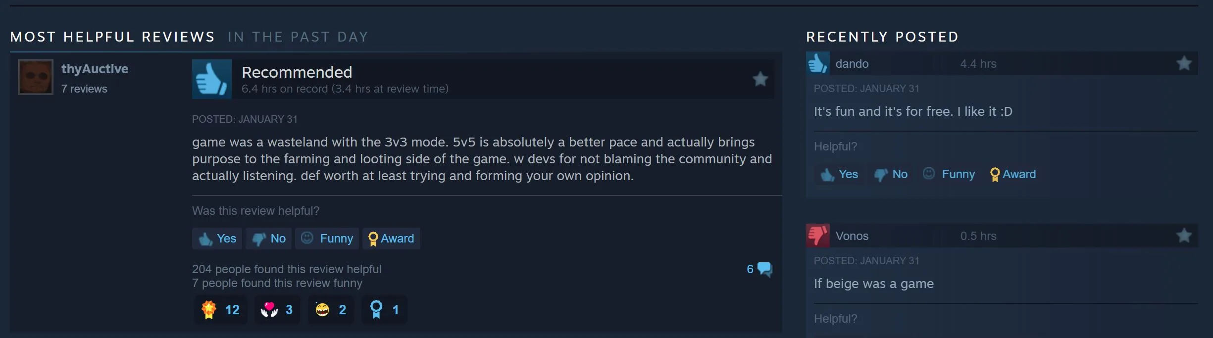 Highguard Steam Reviews