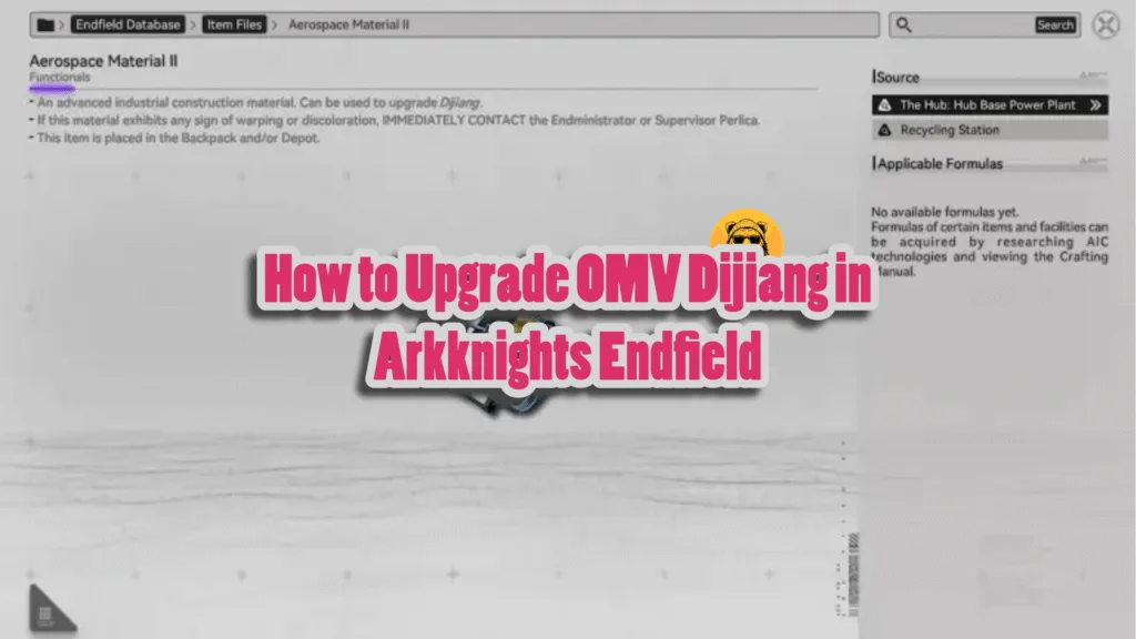How to Upgrade Dijiang in Arknights Endfield