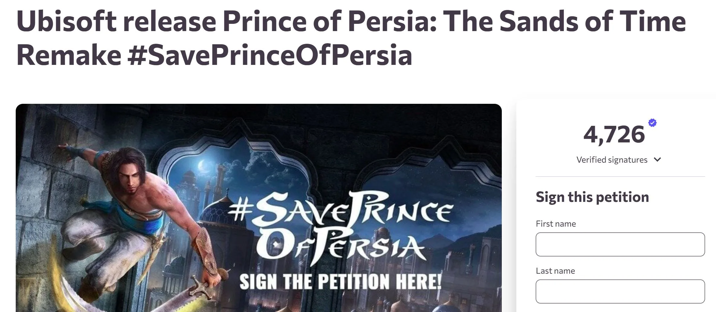 Prince of Persia Sands of Time Remake