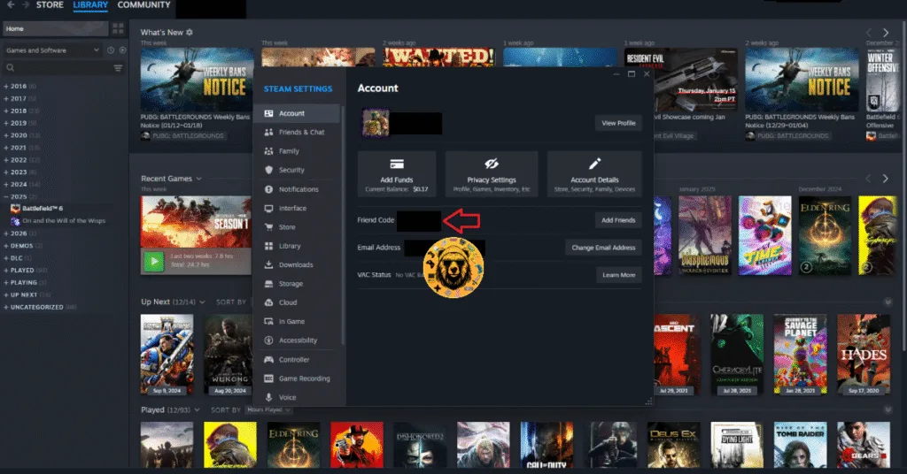 How to find my Steam id to locate save file for Enshrouded on PC?