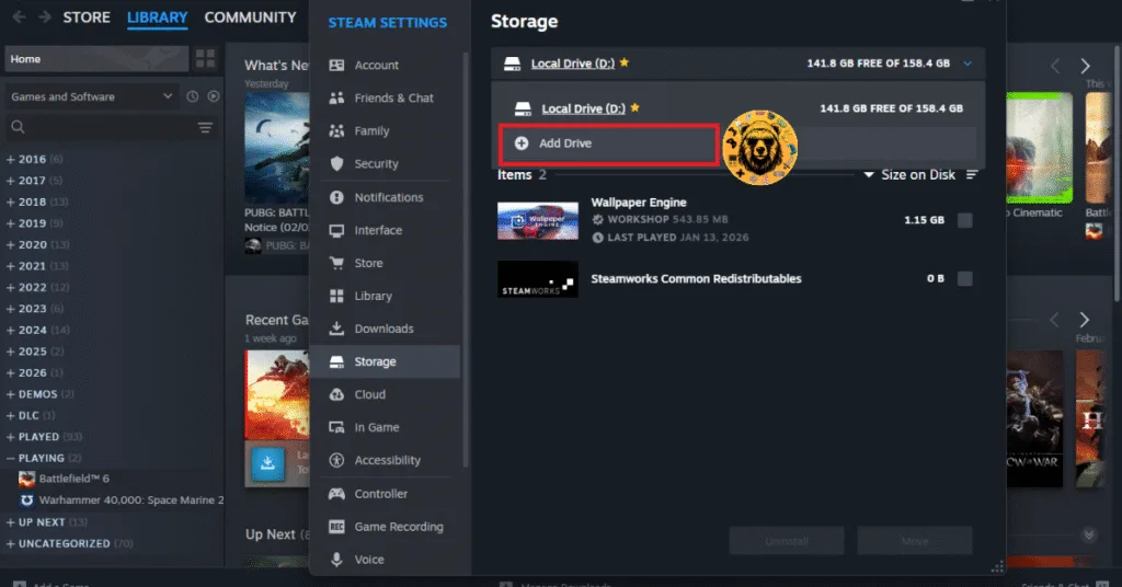 Move Mewgenics to C drive to fix the game not launching issue on PC.