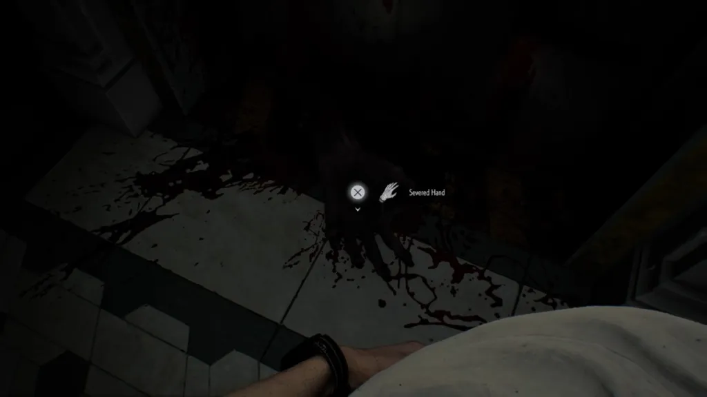 Severed Hand in Resident Evil Requiem.