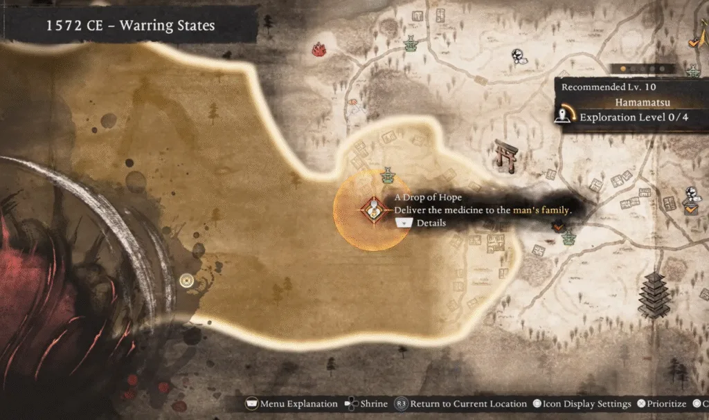 A Drop of Hope sickly wife location in NIOH 3.