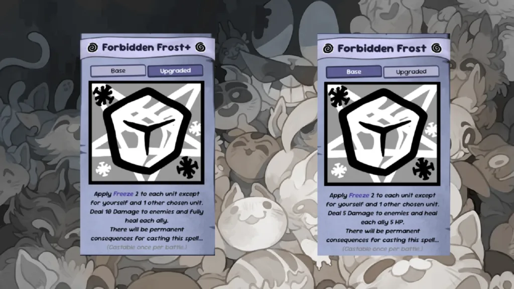 Everything you need to know about the forbidden Frost Spell In Mewgenics.