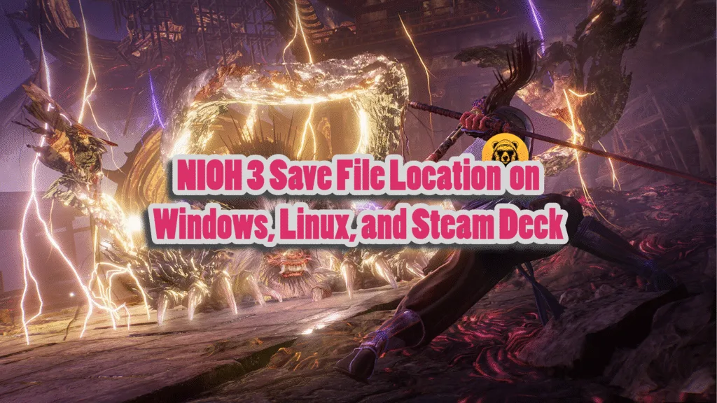 NIOH 3 Save File Location on PC