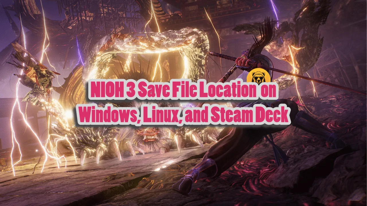 Where to find NIOH 3 saves on PC?