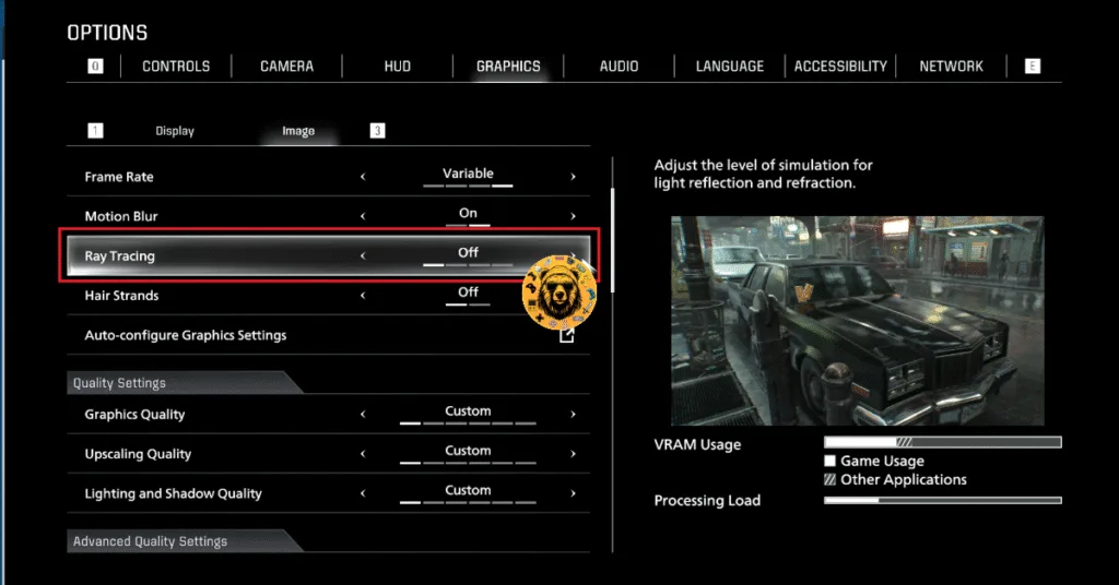 How to adjust Ray Tracing setting in Resident Evil Requiem to fix the Fatal D3D DXGI Device Removed error?