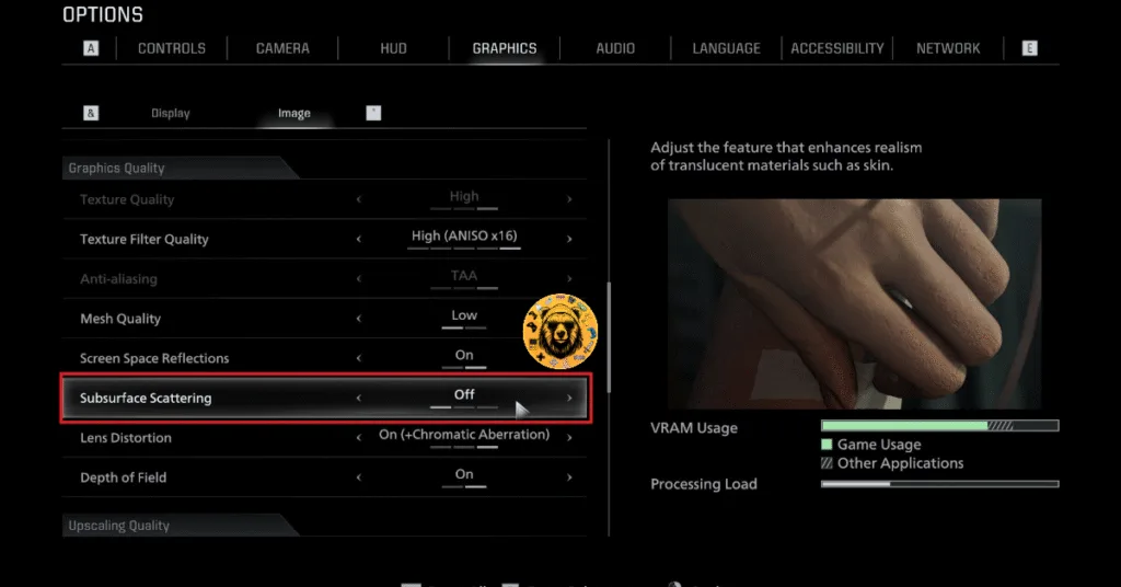 Disable Subsurface Scattering in Resident Evil 9 to fix the white texture issue.