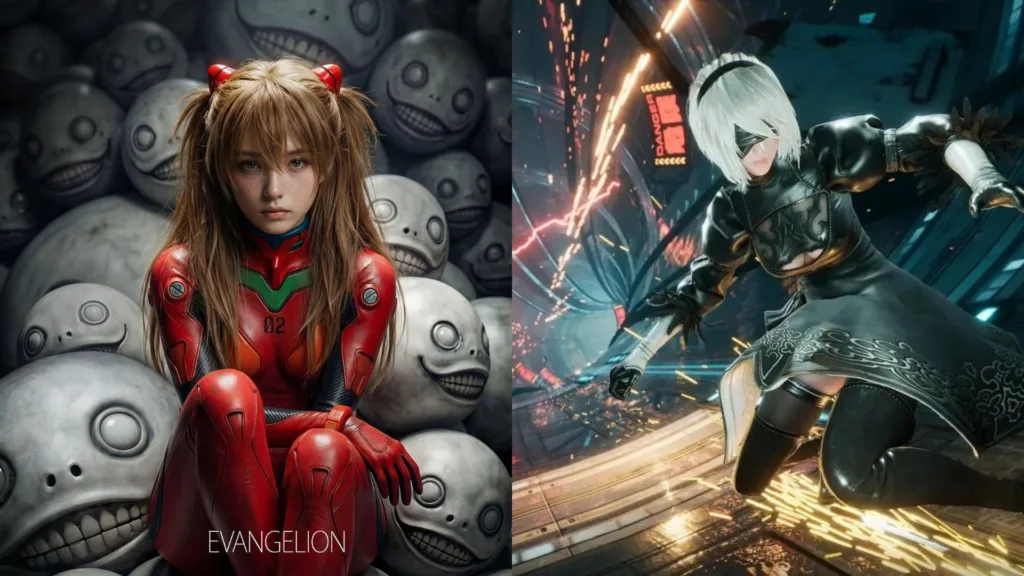 Evangelion AI Art From Stellar Blade Director Kim Hyung Tae