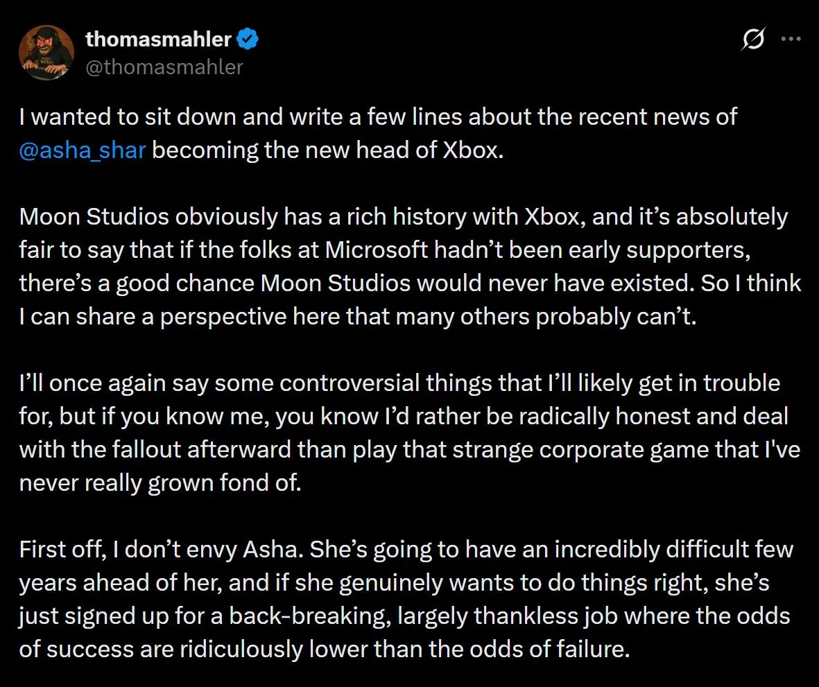 Xbox Comeback Moon Studios