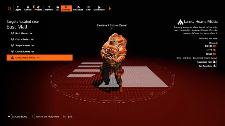 Where to find Colonel Kernel to complete the Y7S3 Scout 12 High-Value Target Manhunt in The Division 2?