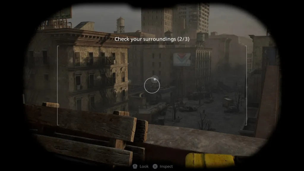 Resident Evil 9 Requiem - Check your surroundings in Raccoon City.