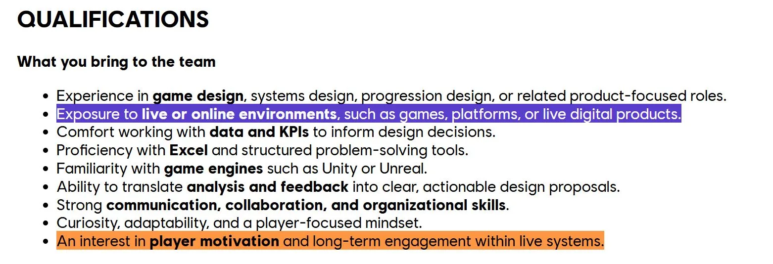 Ubisoft Game Designer Progressions and Systems Assassin's Creed
