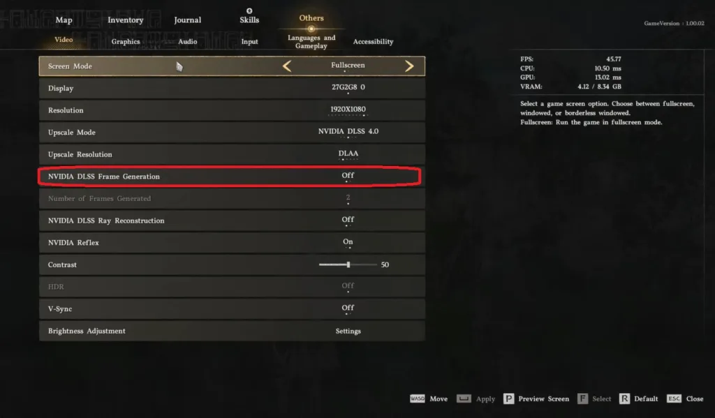 Disable DLSS frame generation to fix crashes in Crimson Desert.